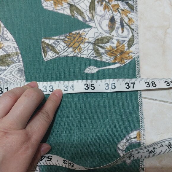 Thin Cotton Animal Print ELEPHANT fabrics Sewing Projects Fun Crafty Finds - Picture 6 of 7